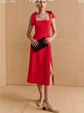 Sézane Red Dortha Dress